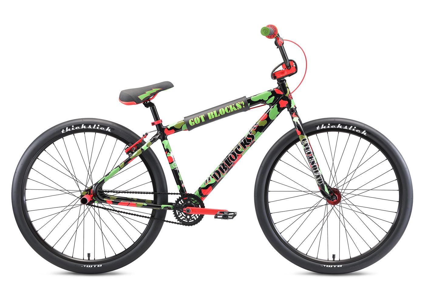 SE Bikes Dblocks Big Ripper 29R BMX Bike 2021 Red Black/Green Camo | 43cm